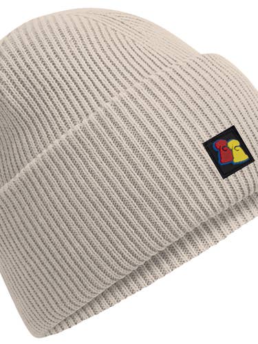 Natural Stone Ribbed Beanie for wholesale by Big Bobble Hats