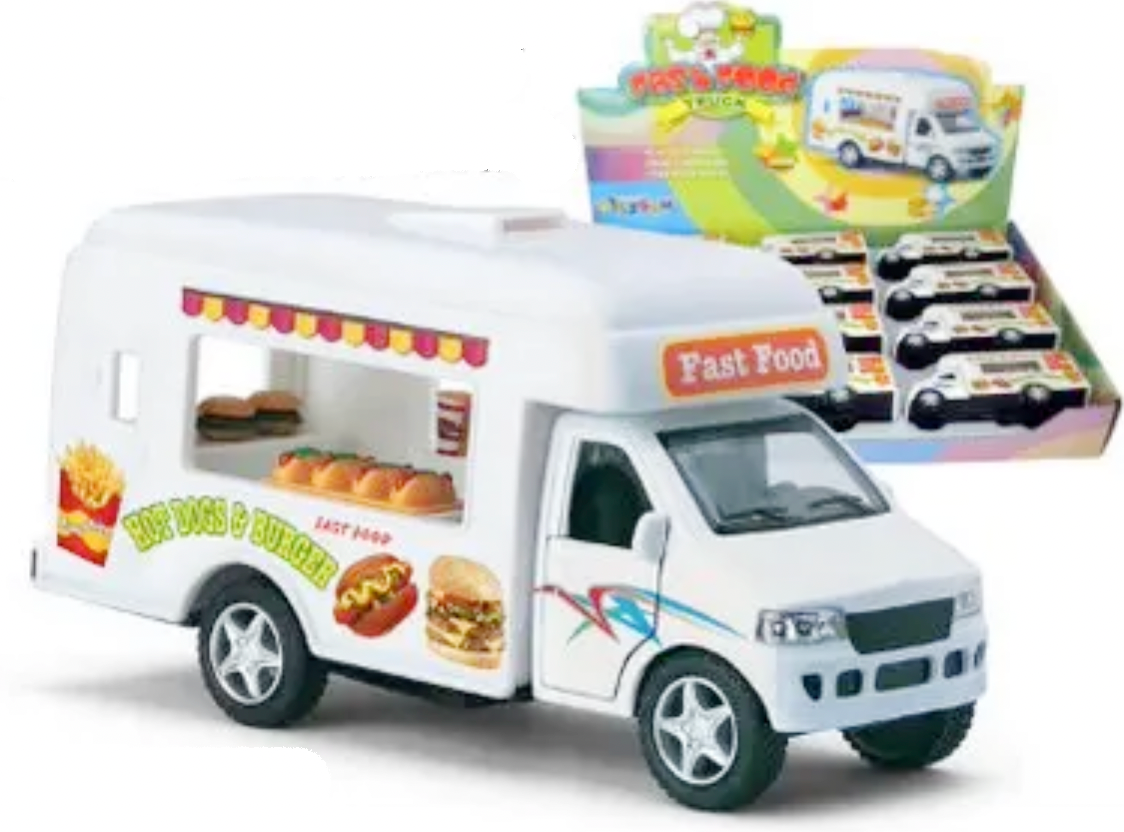 Luna Die-cast Cars - Wholesale Toy Car/Truck - Kids - 5" FASTFOOD TRUCK Die Cast Car0