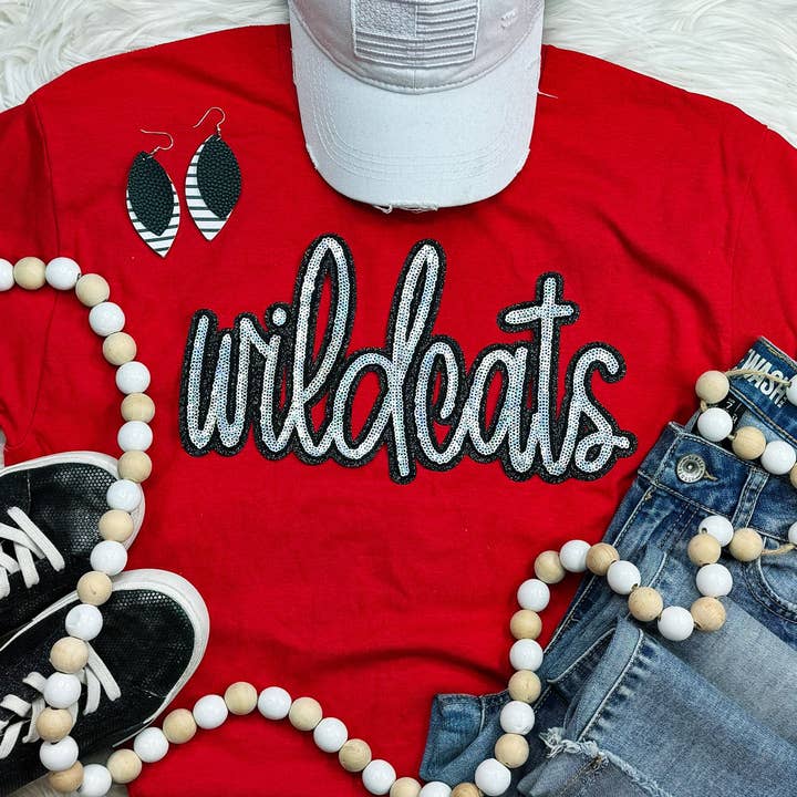 Wildcats Sequin Patch Tee Wildcats Sequin Patch Tee