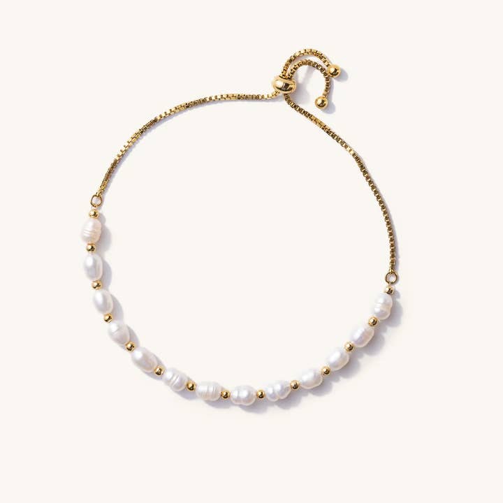 Nikki Smith Designs - Wholesale Beaded Bracelet - Freshwater Pearl Slider Bracelet