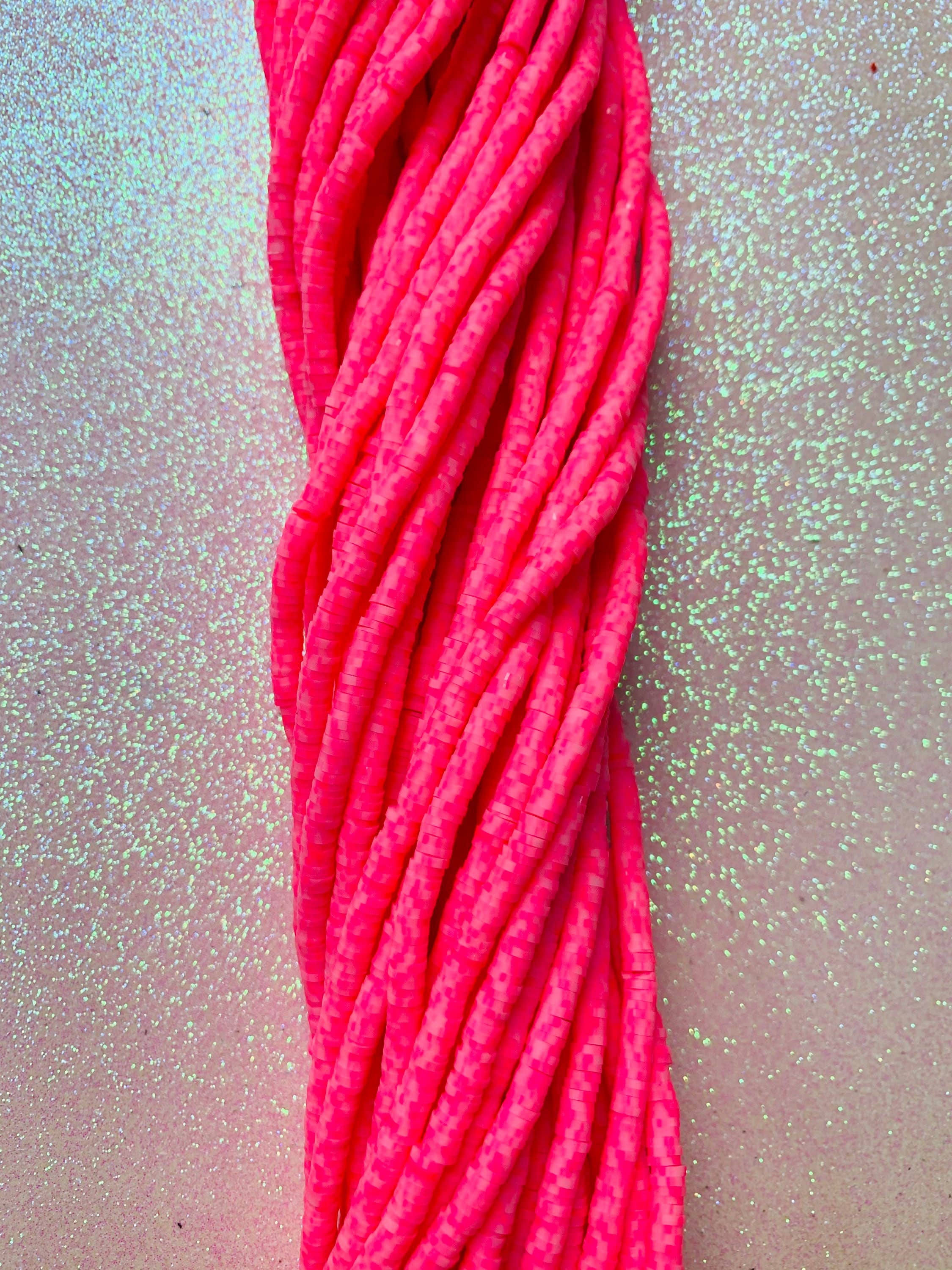 The Bead Bazaar - Wholesale Beads - Heishi Beads, Camo Pink Disc Beads, Spacer Beads, Polymer Clay Beads, Jewelry Making, Jewelry Supplies, Disc Beads, Camo Pink Heishi Bead0