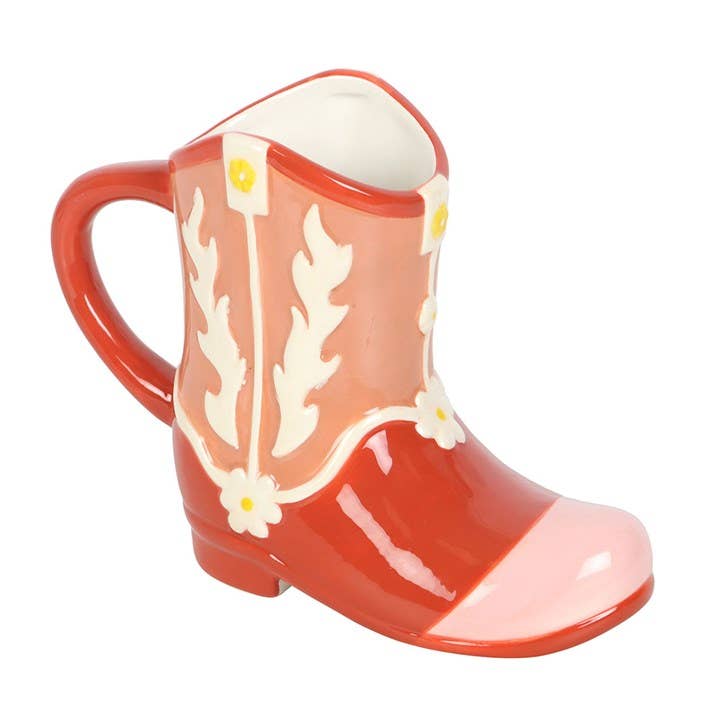 Something Different Wholesale - Venta al por mayor Taza - Taza con forma de bota vaquera rosa