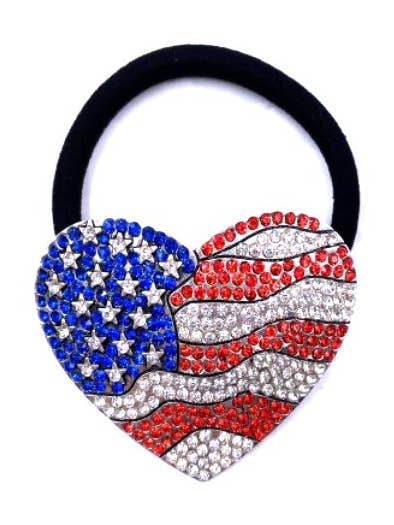 USA HJERTEFORMET KRYSTALSTENHÅRSLIPS for engroshandel hos Snowing West