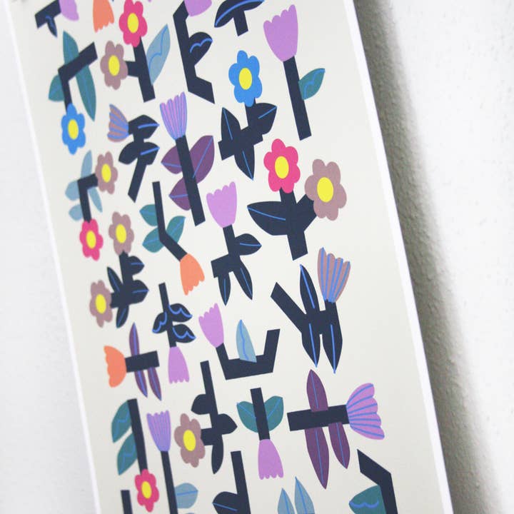 Leah Duncan - Wholesale Art Print - Flower Tetris Print1