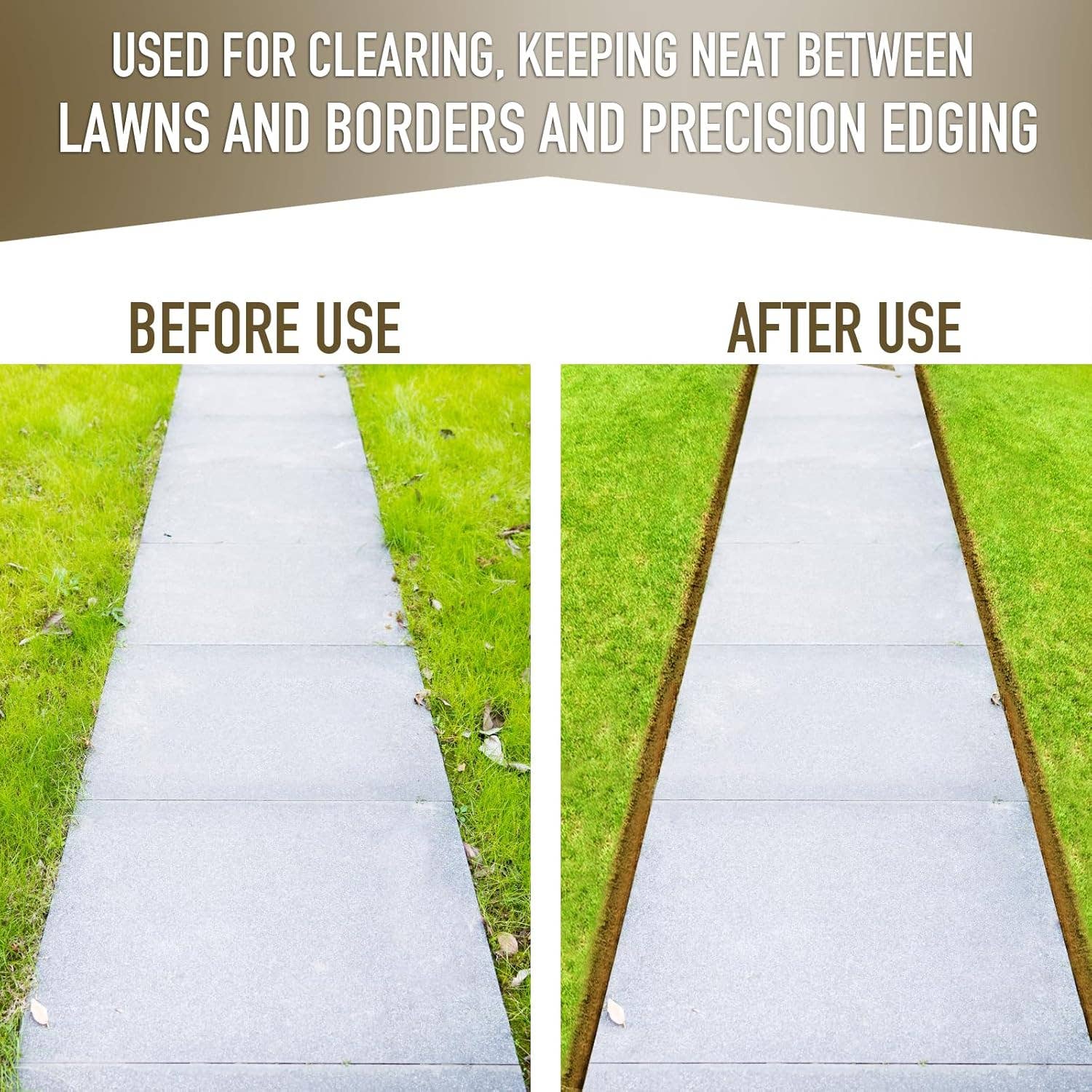 VIGOR - Wholesale Garden Tool - Tooth Blade Lawn Edger Tool,3 Pieces Removable Lawn Edger4