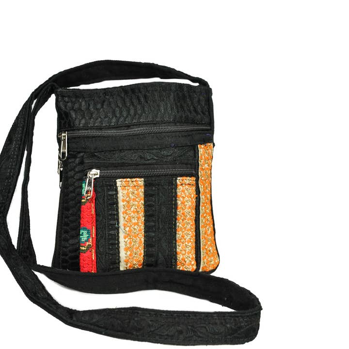 Zumki - Wholesale Crossbody Bag - Women's - Sage Embroidered Crossbody Bag