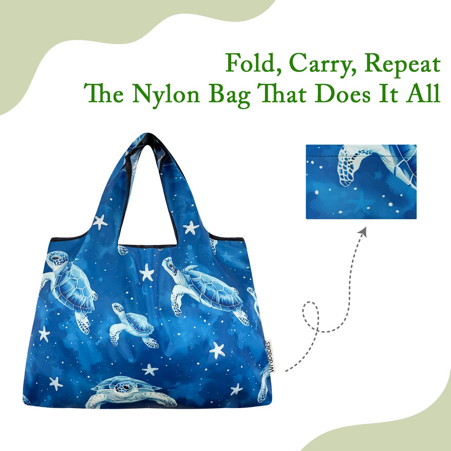 Wrapables.com - Vente Sacs de course/à provisions - Sac de courses réutilisable en nylon grand format Wrapables43