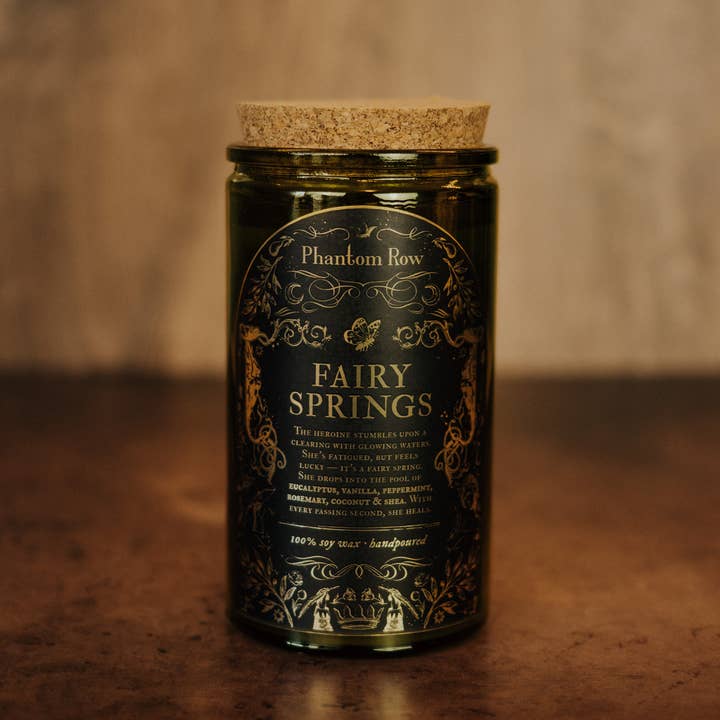 Phantom Row - Wholesale Jar/Filled Candle - Fairy Springs | Literary & Gothic-Inspired Jar Candle