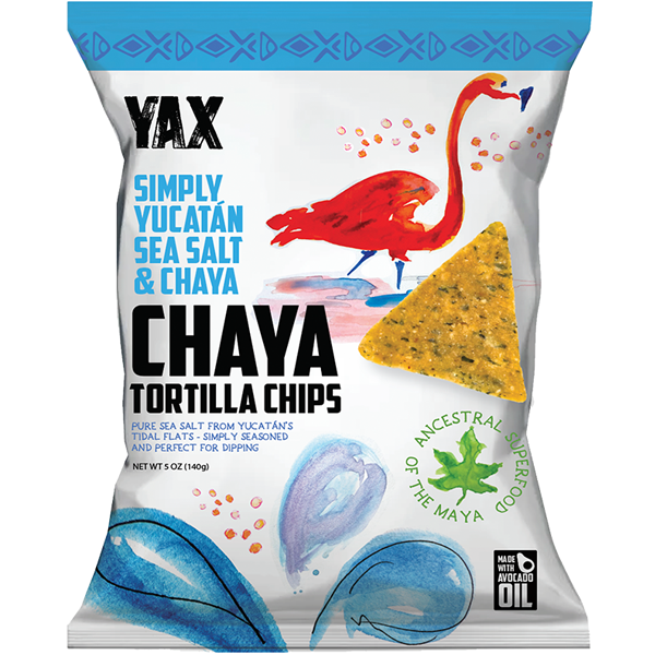 NuEats - Wholesale Chips - Yax snacks, Chaya tortilla chips, 5oz * 12bags2