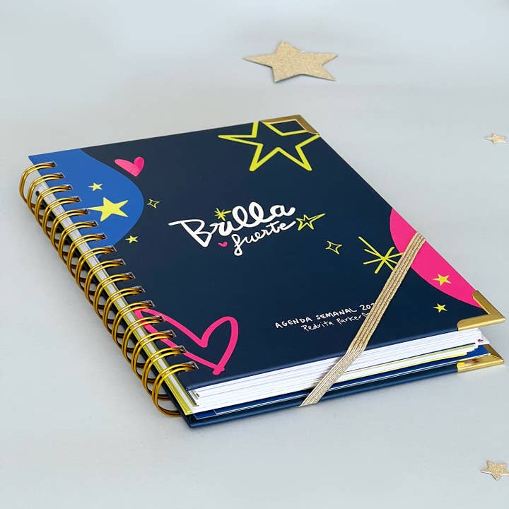 Pedrita Parker - Wholesale Planner - 2026 Agenda Week View - Shine Bright8