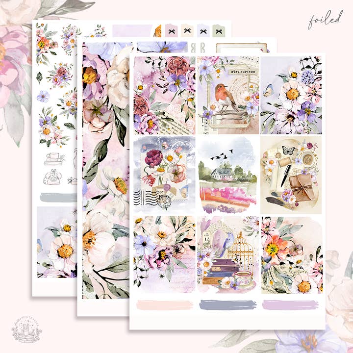 Wo Blumen blühen - FOLIENKIT - Premium-Mattpapier-Aufkleberset für den Großhandel von Hello Petite Paper