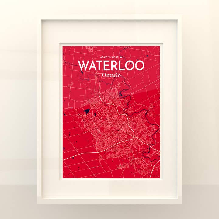 OurPoster.com - Wholesale Poster - Waterloo City Map Poster102
