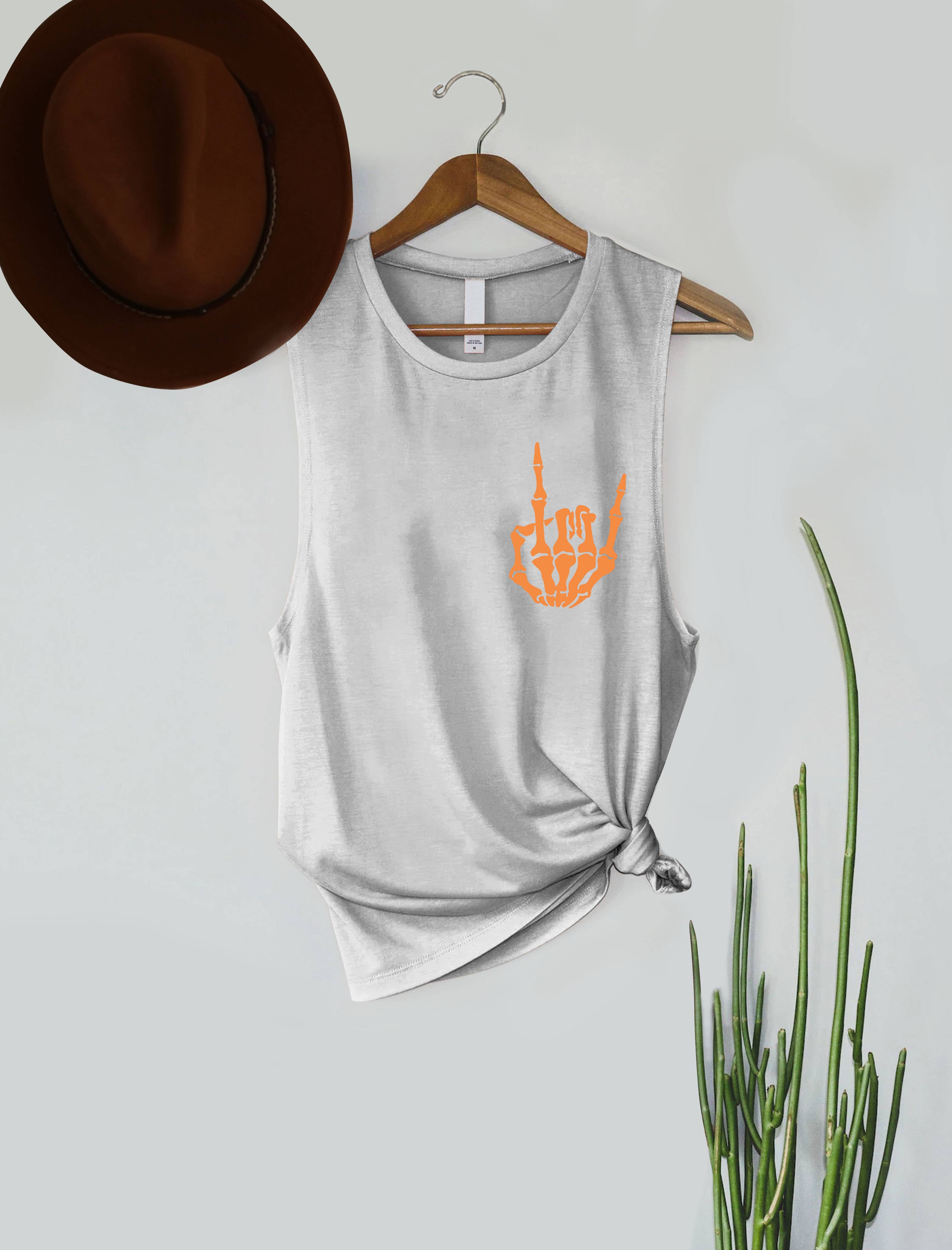 PINK NABI - Wholesale Tank Top - Women's - Halloween Skull hand5