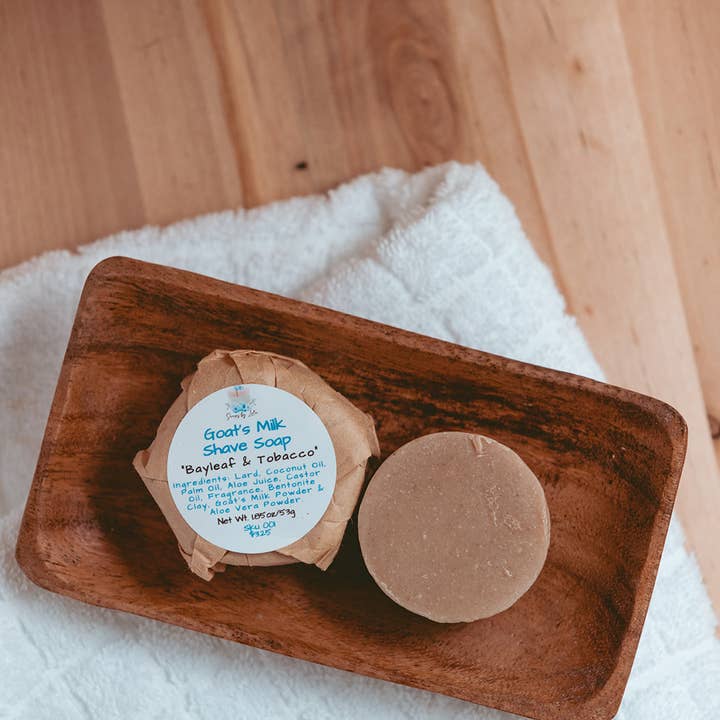 Soaps By Lela - Wholesale Shave Soap - Men's - Shave Soap with Bentonite Clay & Goat's Milk2