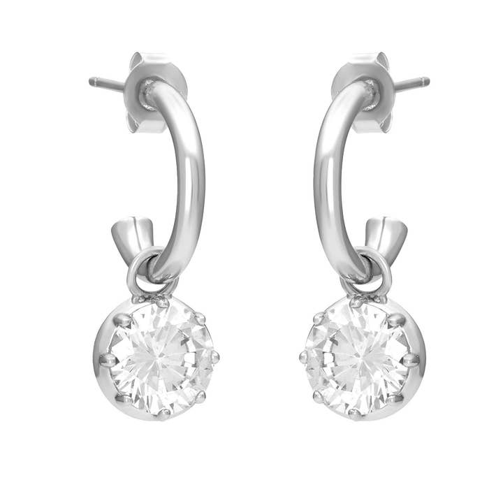 MISCHA HUGGIES ARGENT pour la vente par fyb jewelry