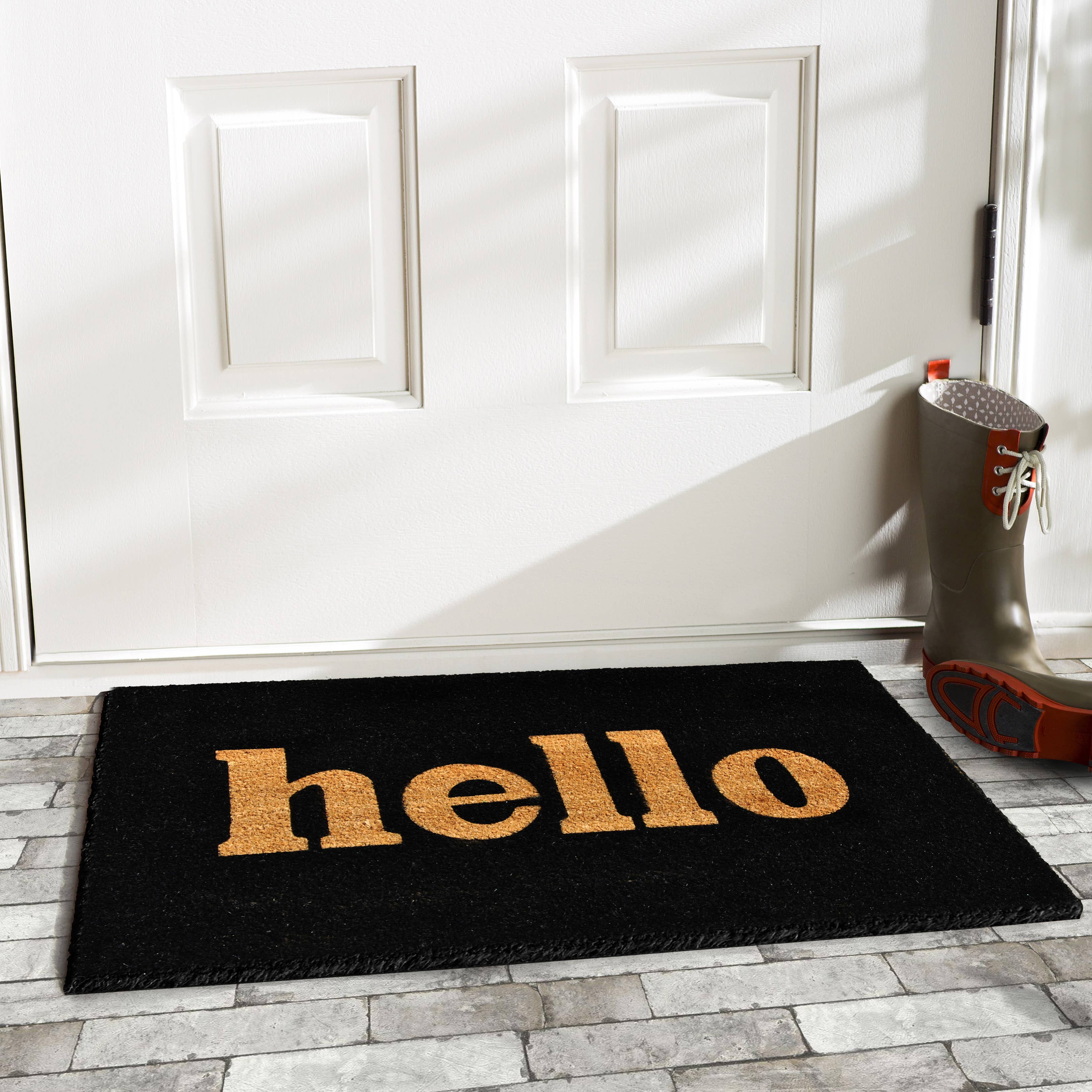 Calloway Mills – wholesale Door mat – Block Hello Doormat3