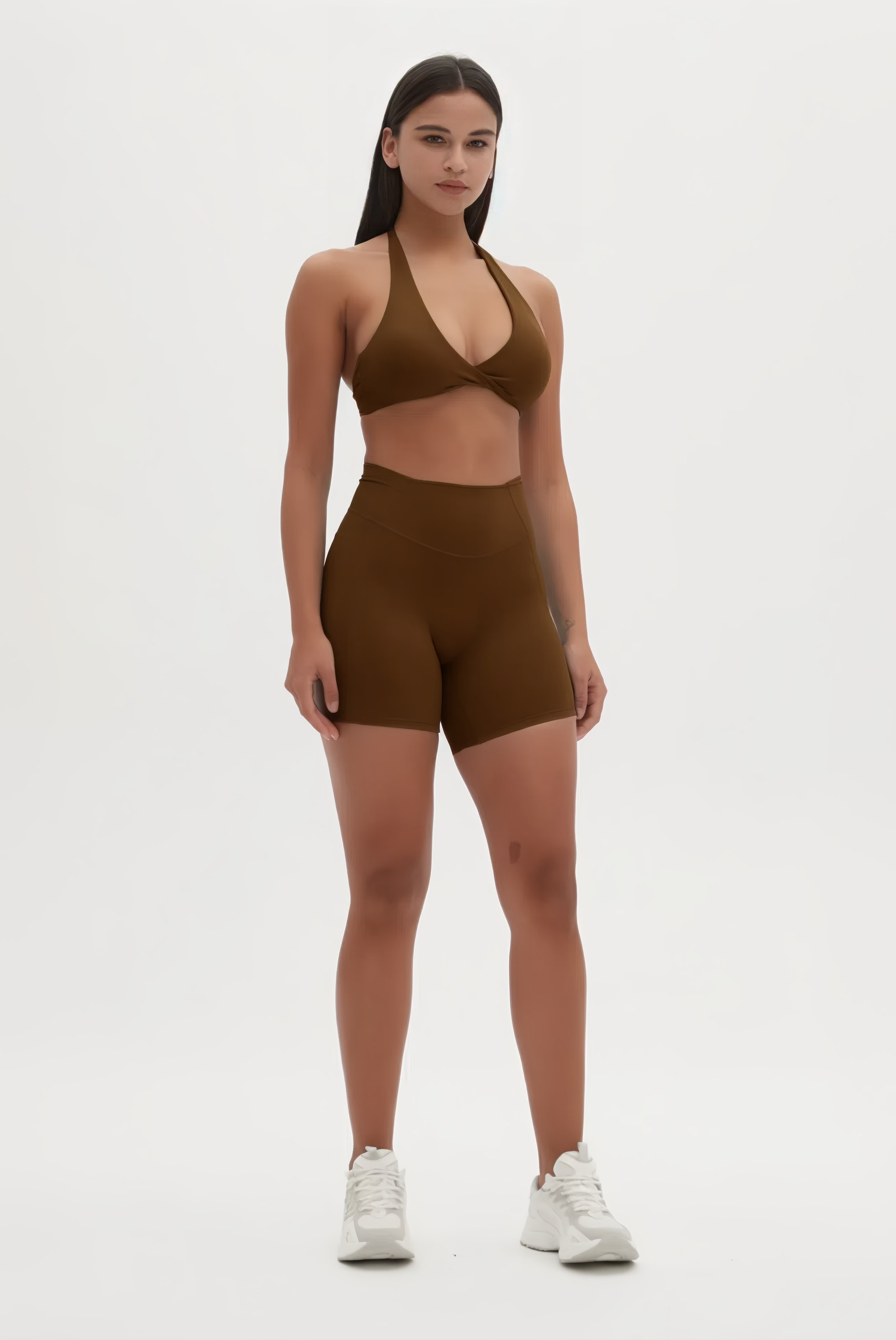 Mantra Active - Wholesale Activewear Set - Women's - Chloe Twist Front Sports Bra & Shorts Activewear Set 9