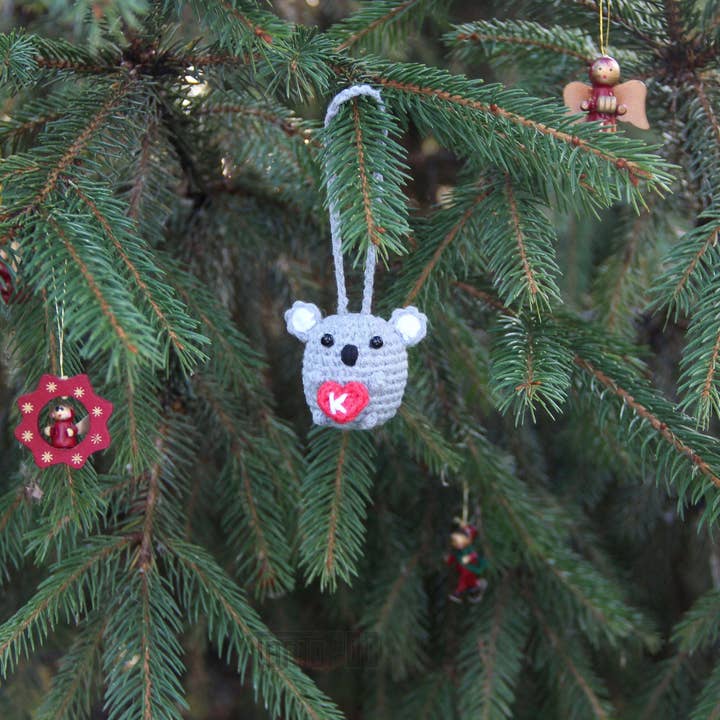 TOMOPOD LLC - Wholesale Ornament - Crochet Koala Car Mirror Hanging, Custom Christmas Ornament1