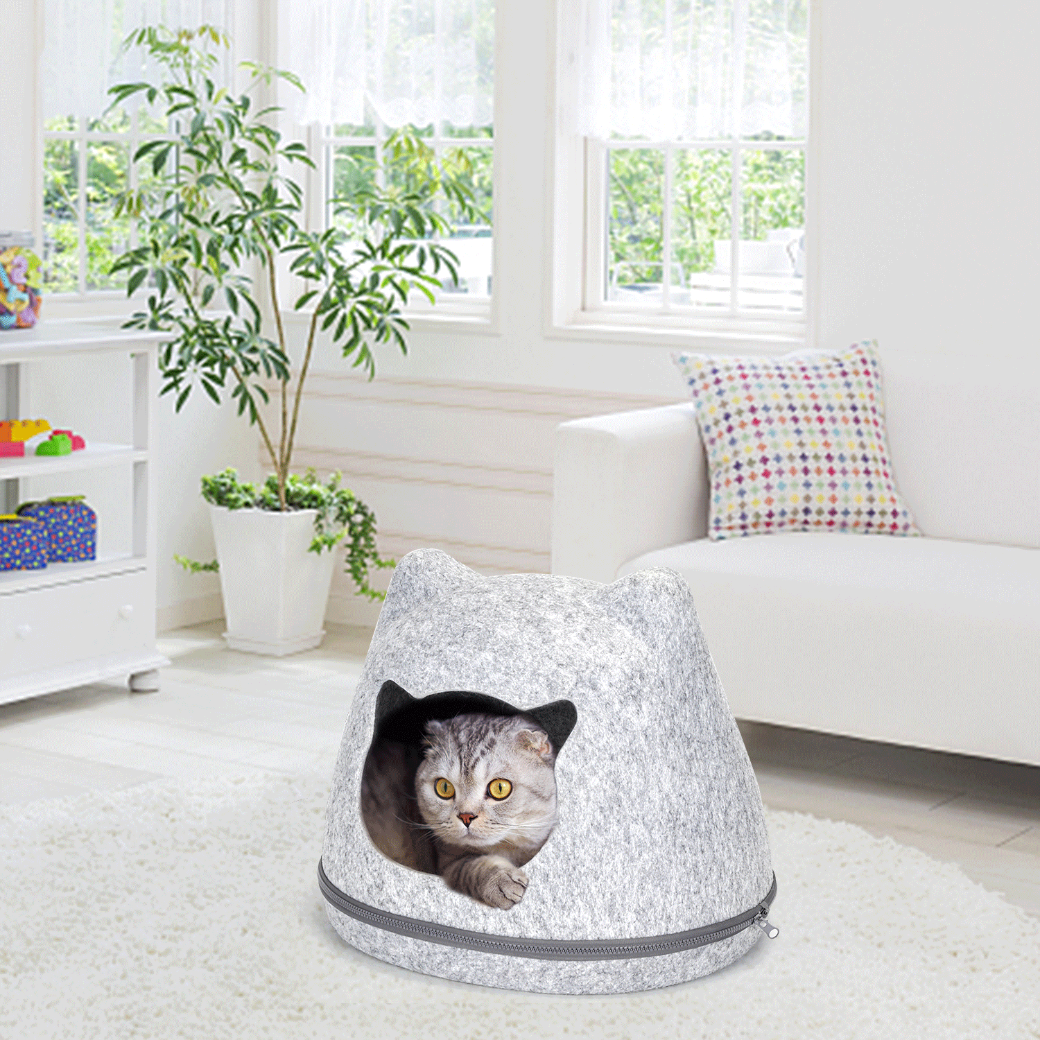 Nobleza - Wholesale Pet Bed - Cat - Nobleza - Cat Ears Cat House4