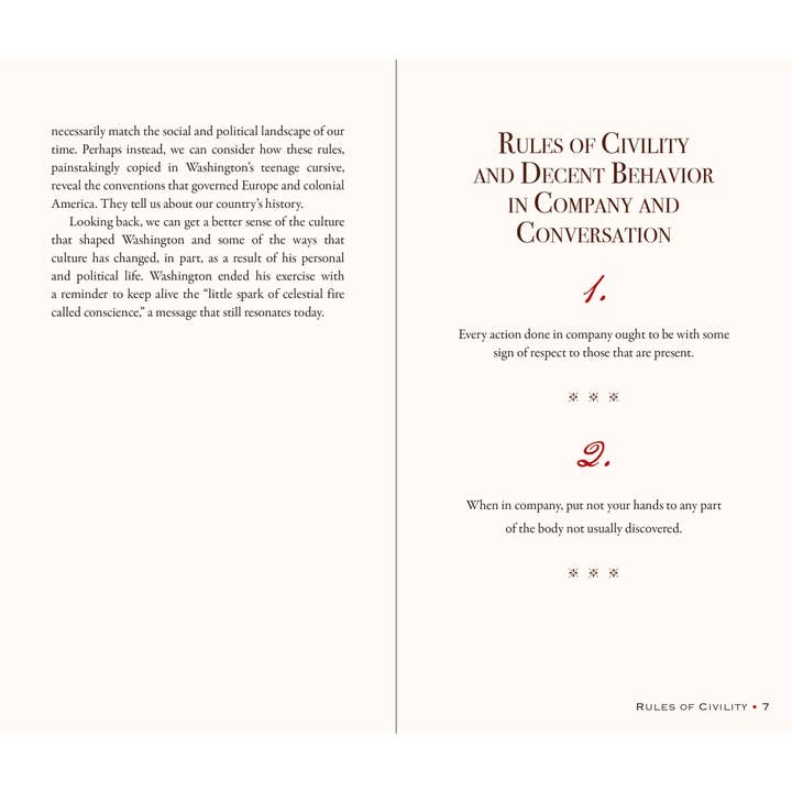 Peter Pauper Press - Wholesale Coloring Book - Adult - George Washington's Rules of Civility and Decent Behavior in Company and Conversation