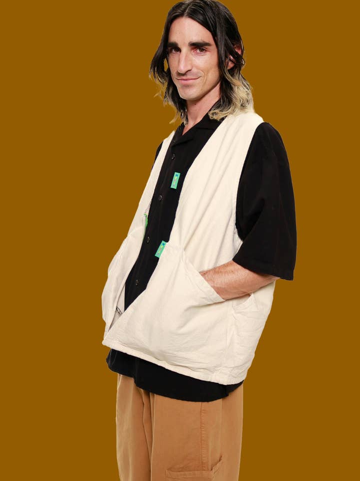 meals - Wholesale Outerwear Vest - Unisex - Flour Work Vest1