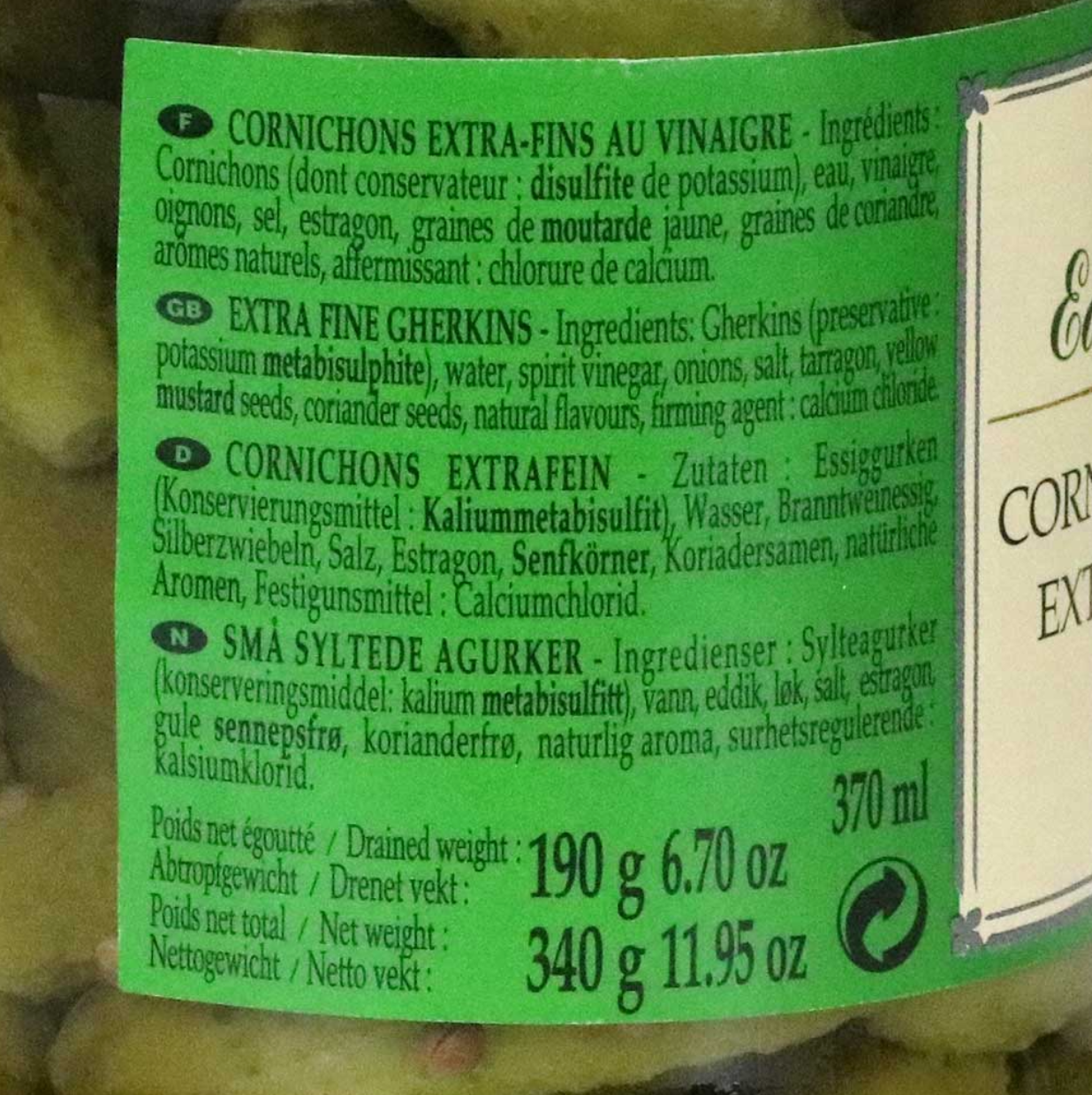 Gourmet Food Solutions, Inc. - Wholesale Pickled Vegetables - Edmund Fallot Cornichon5