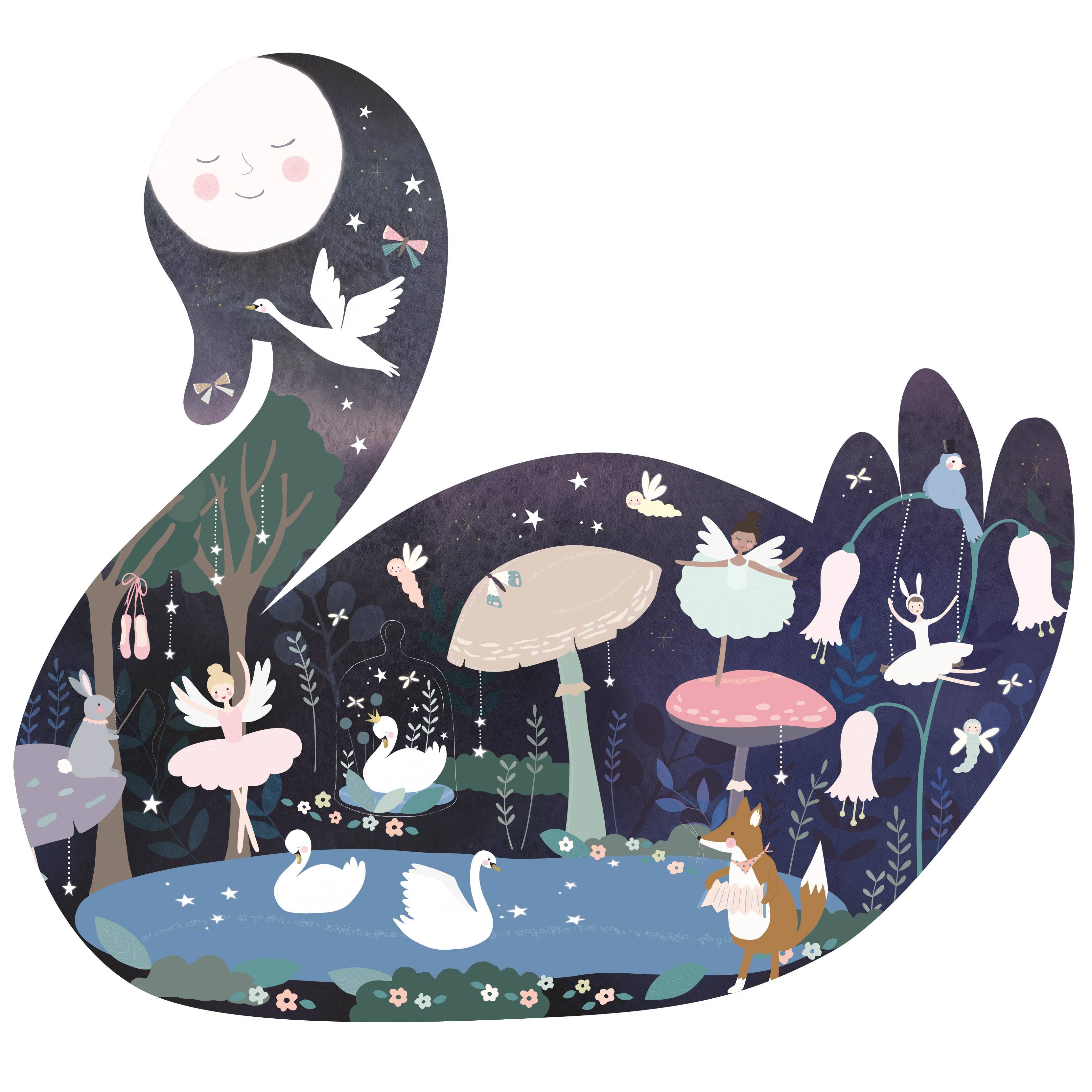 Floss and Rock - Wholesale Puzzle - Kids - 40pc Jigsaw in Shaped Box - Enchanted1