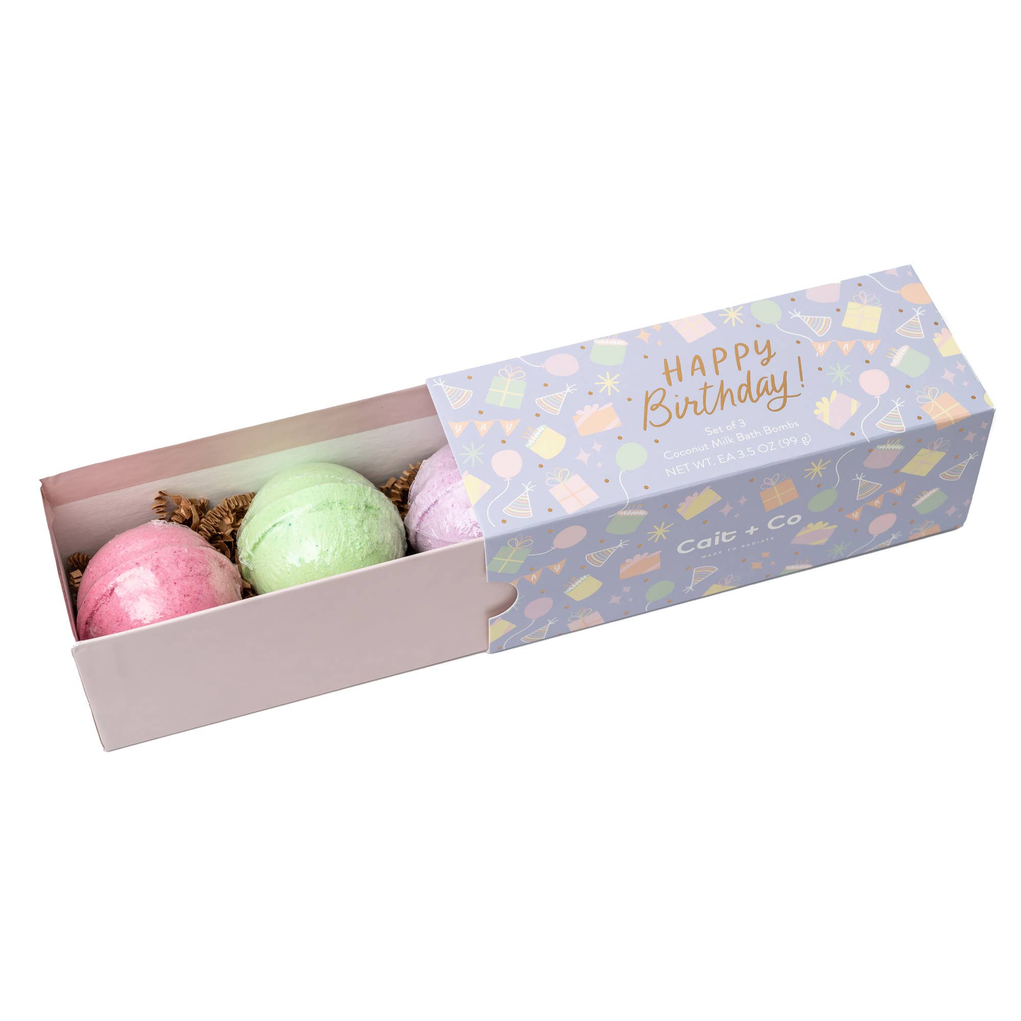 Cait + Co - Wholesale Bath Bomb/Fizz - Happy Birthday Bath Bomb Gift Set1