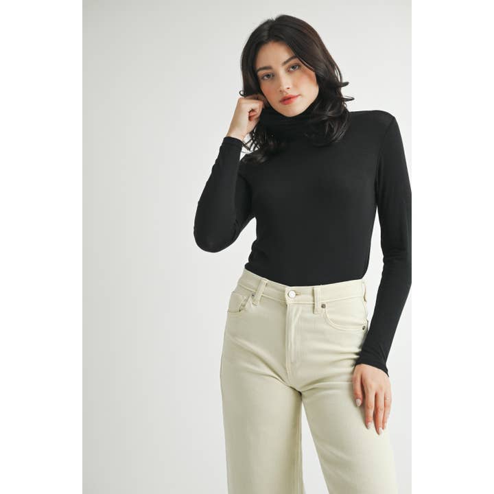 FUN2FUN - Wholesale Knit Top - Women's - BASIC TURTLENECK KNIT TOP2