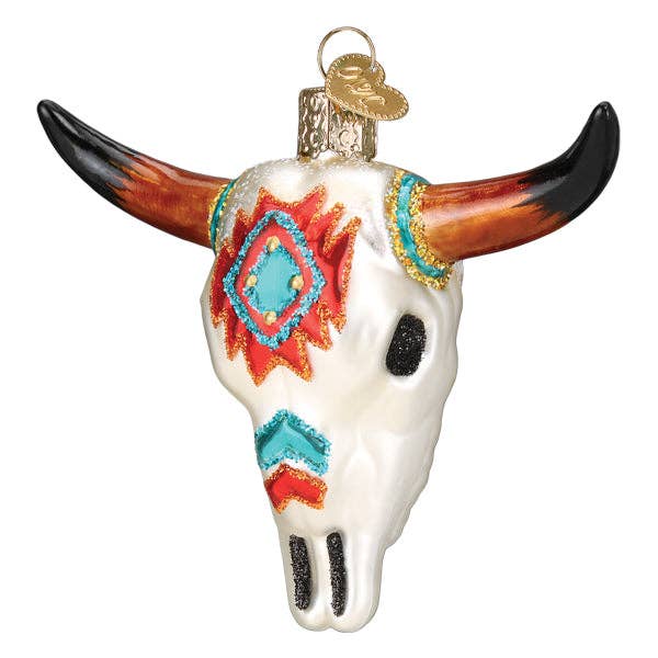 Old World Christmas - Wholesale Ornament - Southwestern Steer Skull Ornament1