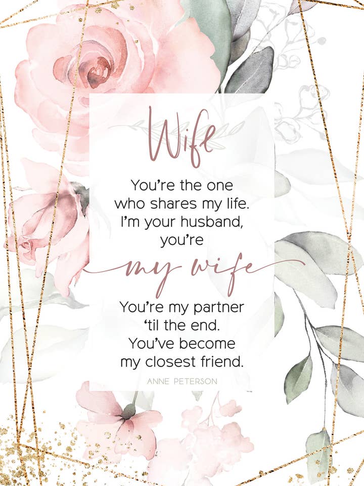 Wife - Heaven Sent Plaques 6X9 Placca in legno per la vendita all'ingrosso da parte di Dexsa