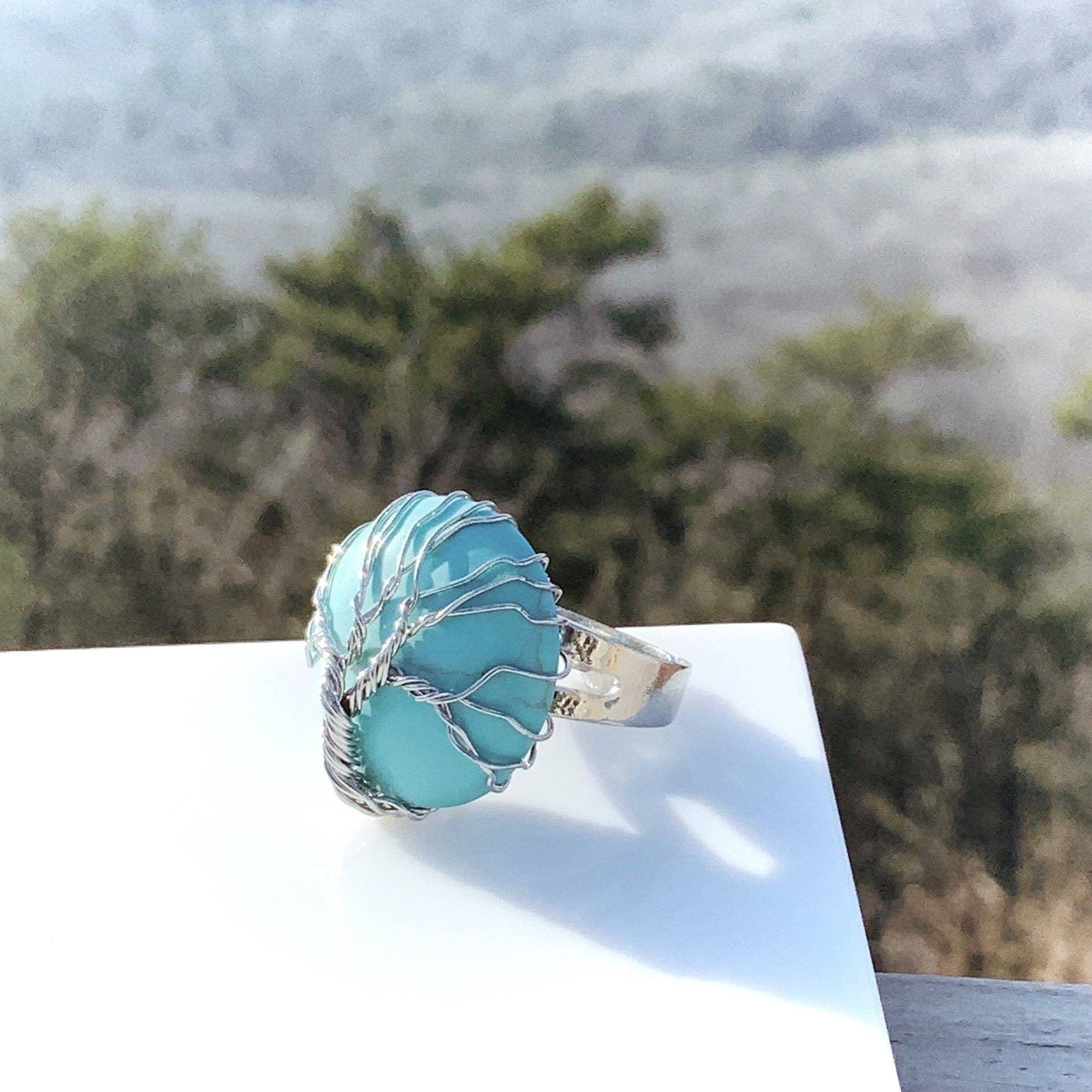 Peace Love Bling – wholesale Cocktail/Statement Ring – Walden Livets Träd Ädelstensringar11