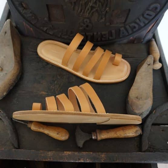 Mario Doni - Wholesale Sandals - Men's - Men's Leather and Vegetable-Tanned Leather Flip-Flops8