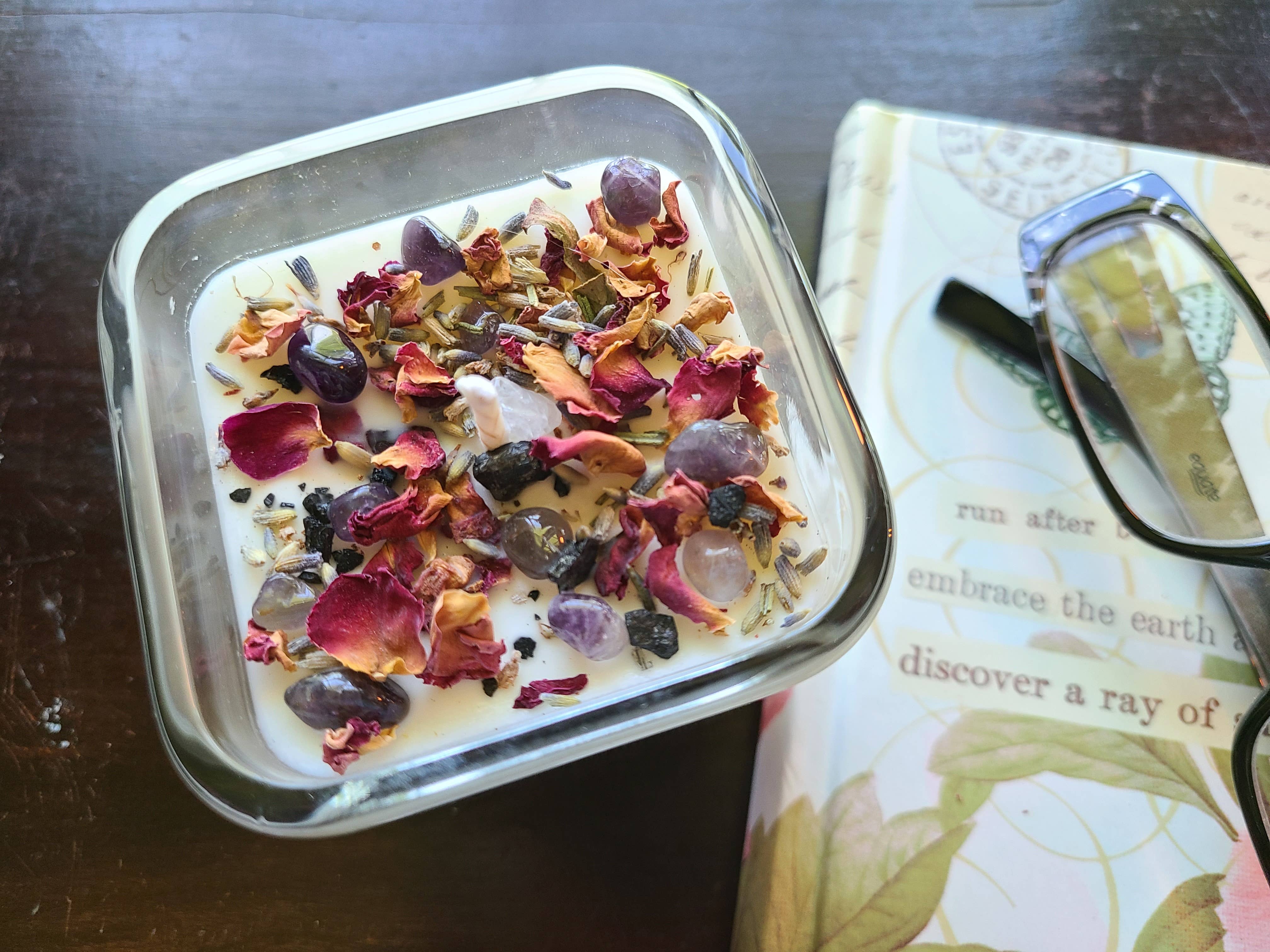 Starstruck Candles - Wholesale Jar/Filled Candle - Anxiety Crystal Intention Candle6