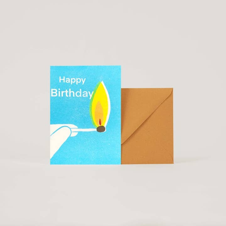 Happy birthday flame. for wholesale by superjujupress