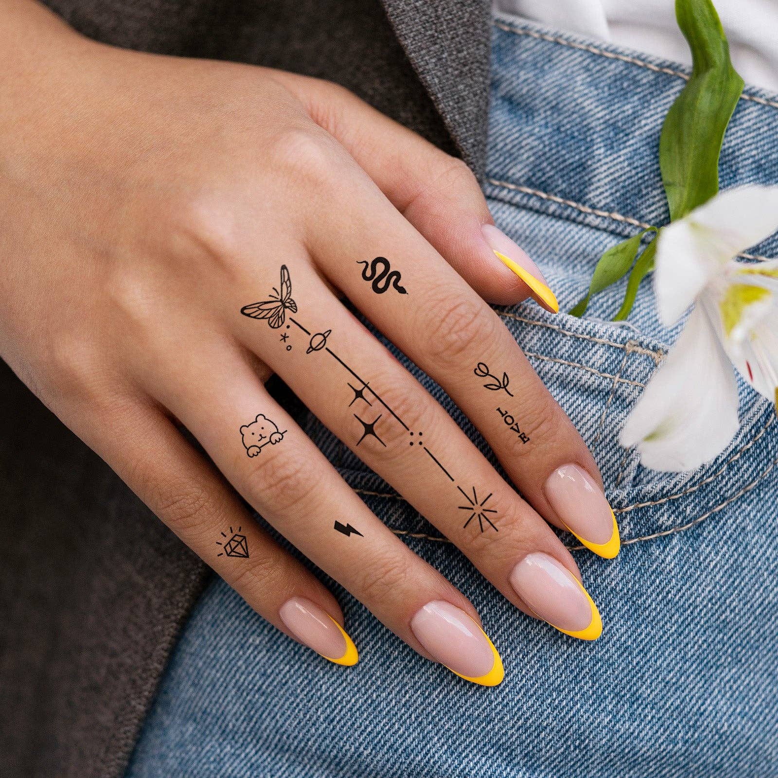 Wrapables.com - Wholesale Temporary Tattoo - Wrapables Tiny Finger and Hand Tattoos 10pcs3