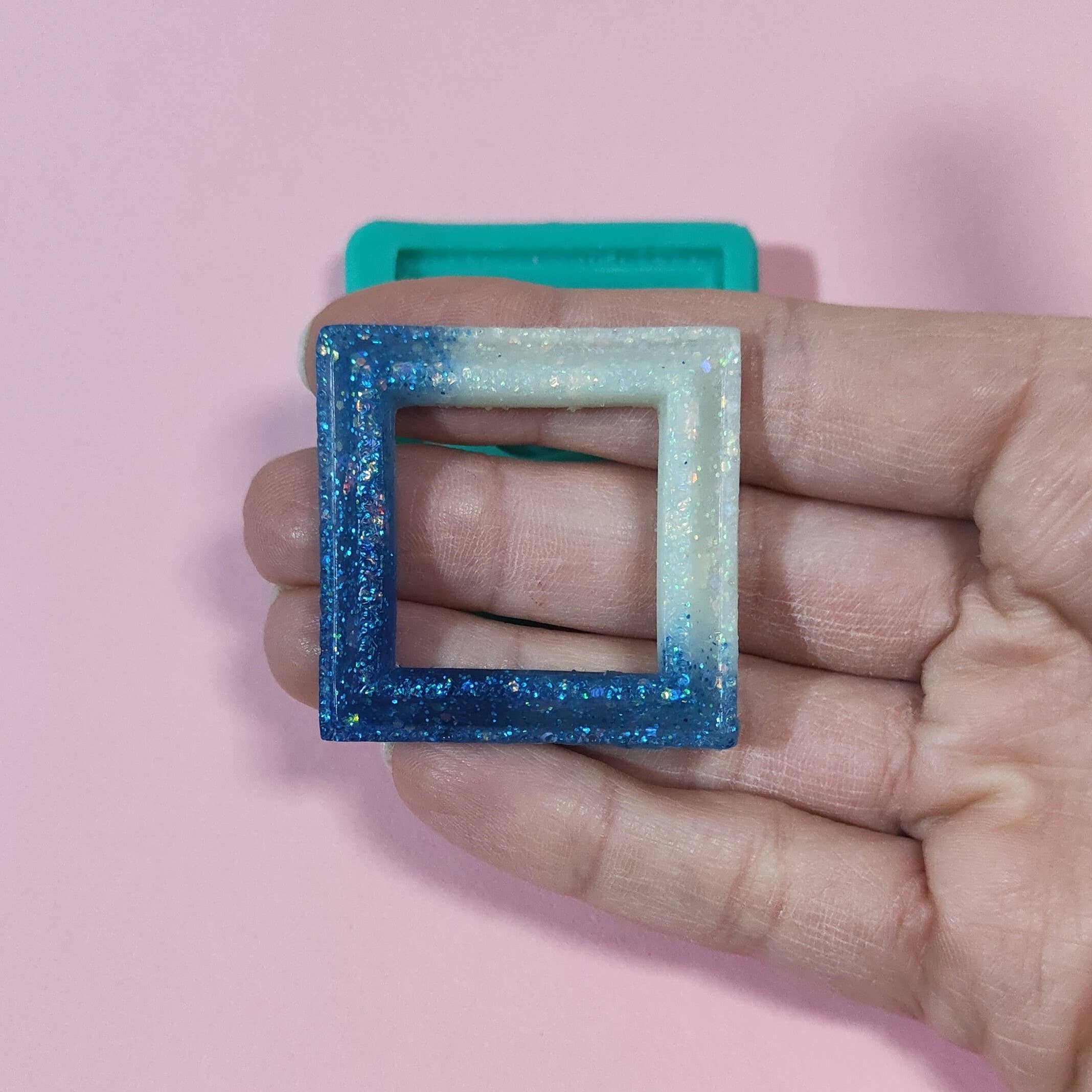 Serena Creazione di Serena Stampone - Vendita all'ingrosso Kit per lavoretti fai da te - Stampo Cornice Quadrata in silicone per resina, cera e gesso3