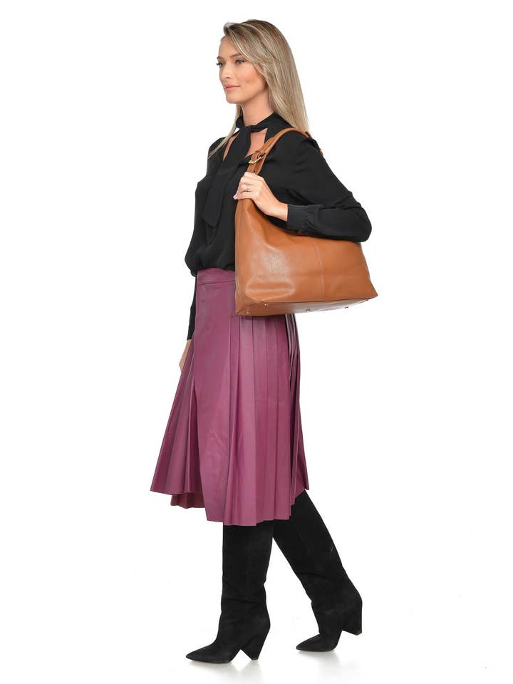 AW25 CF 1881T COGNAC voor wholesale door Carla Ferreri