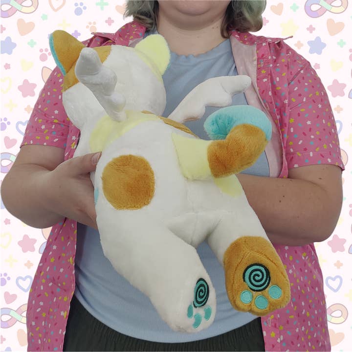 Hannimations - Wholesale Stuffed/Plush Toy - Kids & Baby - sandy the OCD kitty laying cuddle plush1