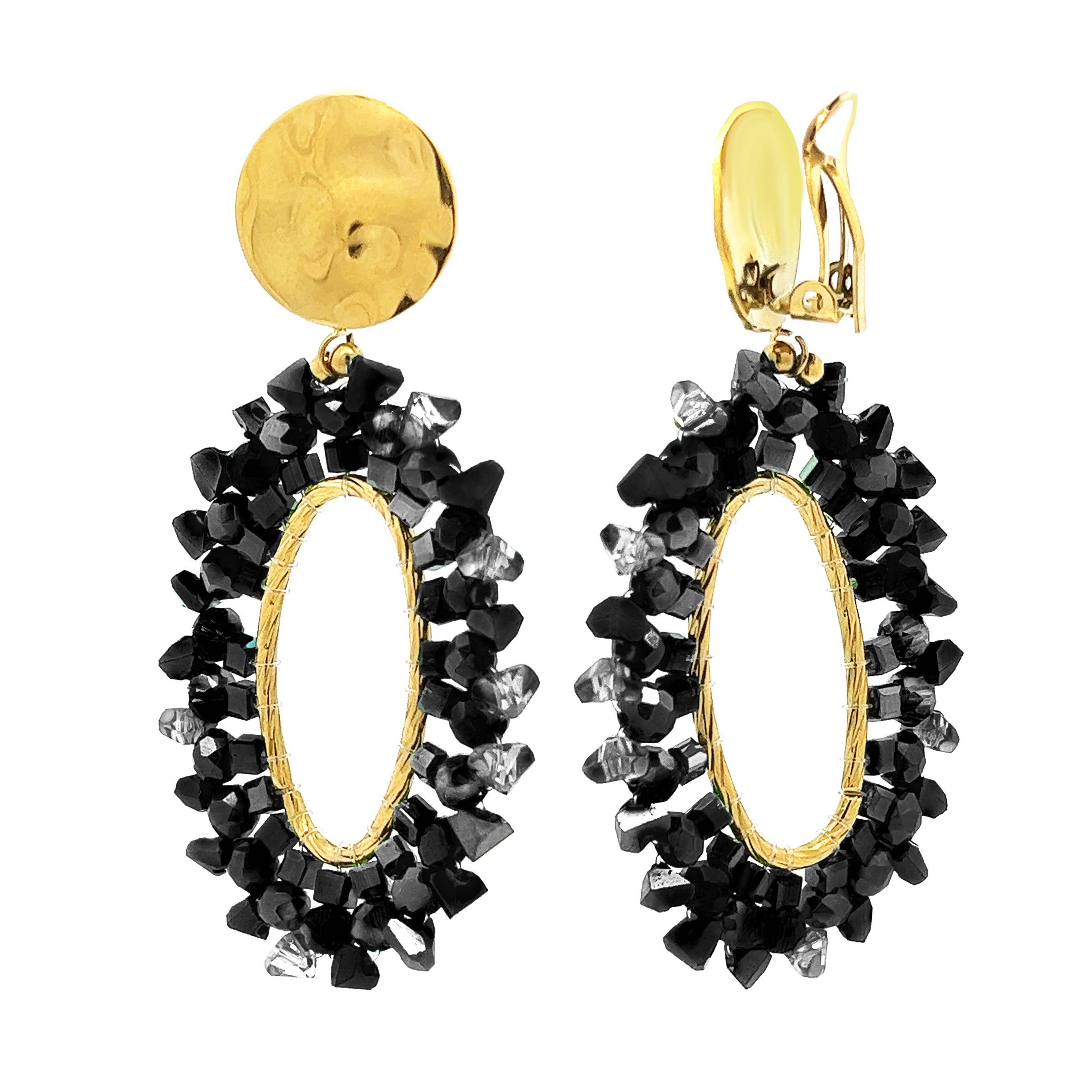 AMORINO SRL - Wholesale Dangle Earrings - Crystal Earring Clip - OL2392E7347