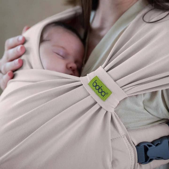 Boba - Wholesale Baby Wrap/Sling - Boba Bliss Baby Wrap Carrier in Organic Stone5