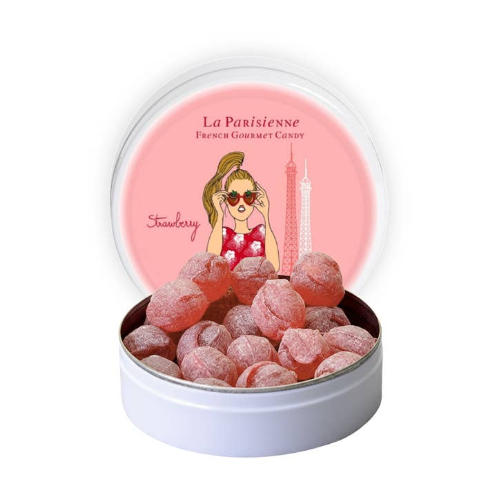 La Parisienne – Handgemachte Erdbeerbonbons – 50 g für den Großhandel von Bonbon-France