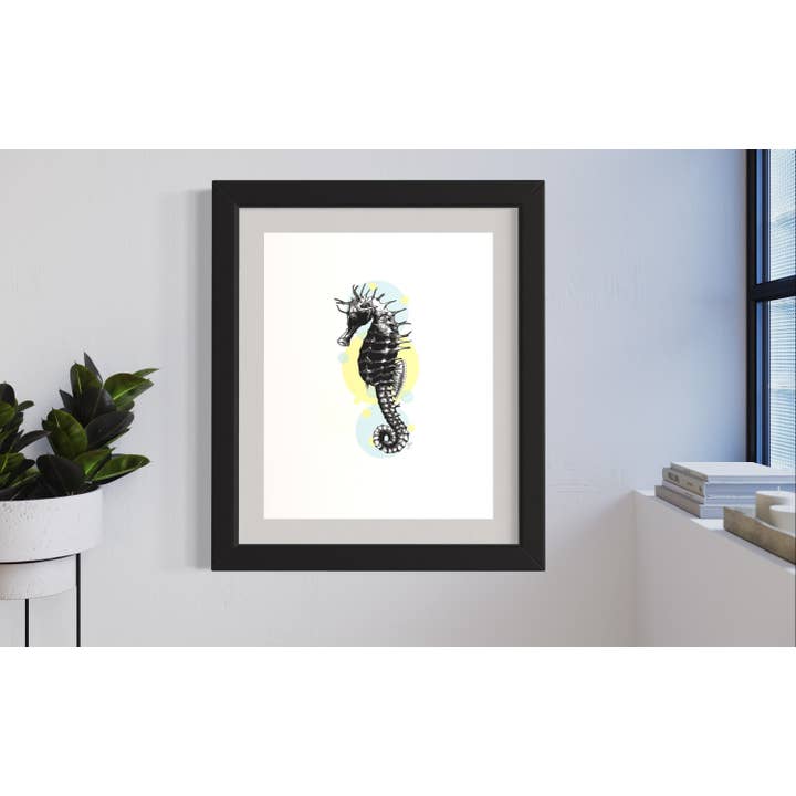 Seahorse. Hand Drawn Pen and Ink Illustration for wholesale by Tony Rubsam Illustrations