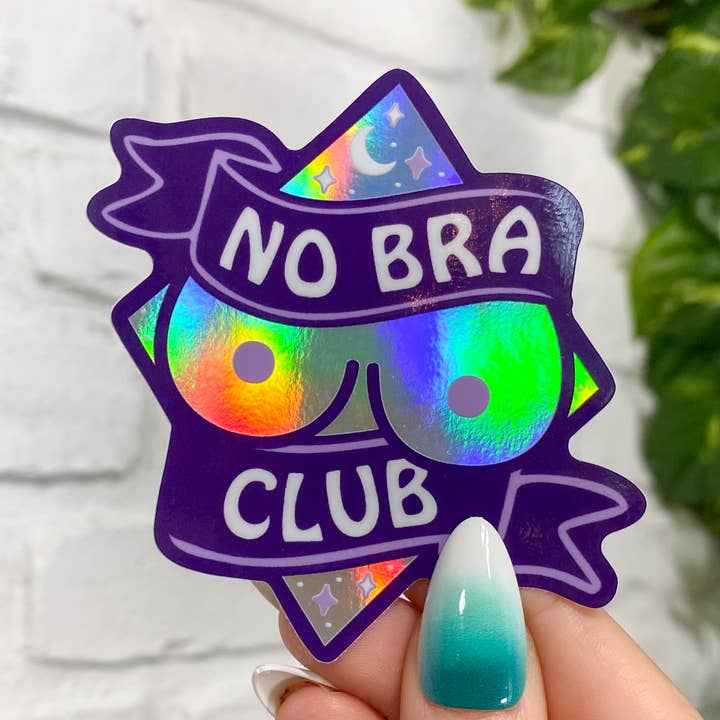 Chelzart - Wholesale Sticker - No Bra Club Sticker | Female Empowerment Accessories 0