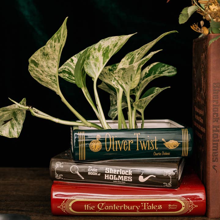 Steel Mill and Co. - Vente Jardinière - Jardinière en livres empilés, Sherlock2