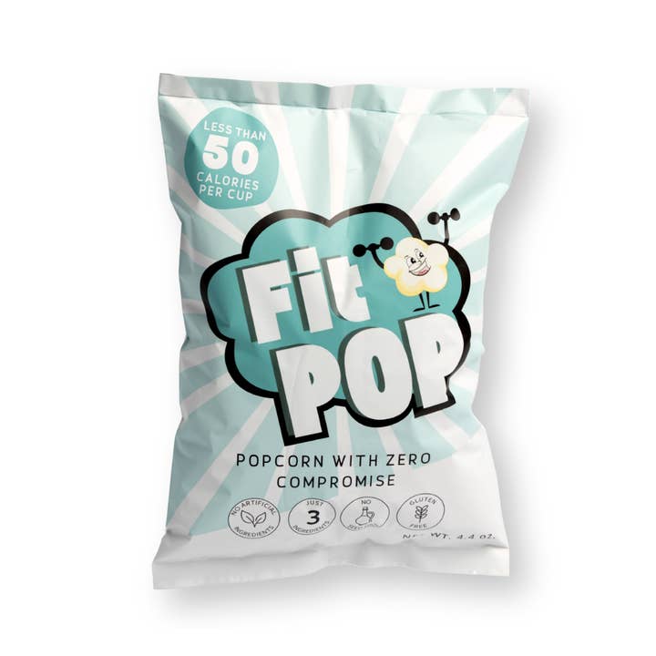 FitPop Himalayan Pink Salt Popcorn, 4.4 oz bags for wholesale by FitPop