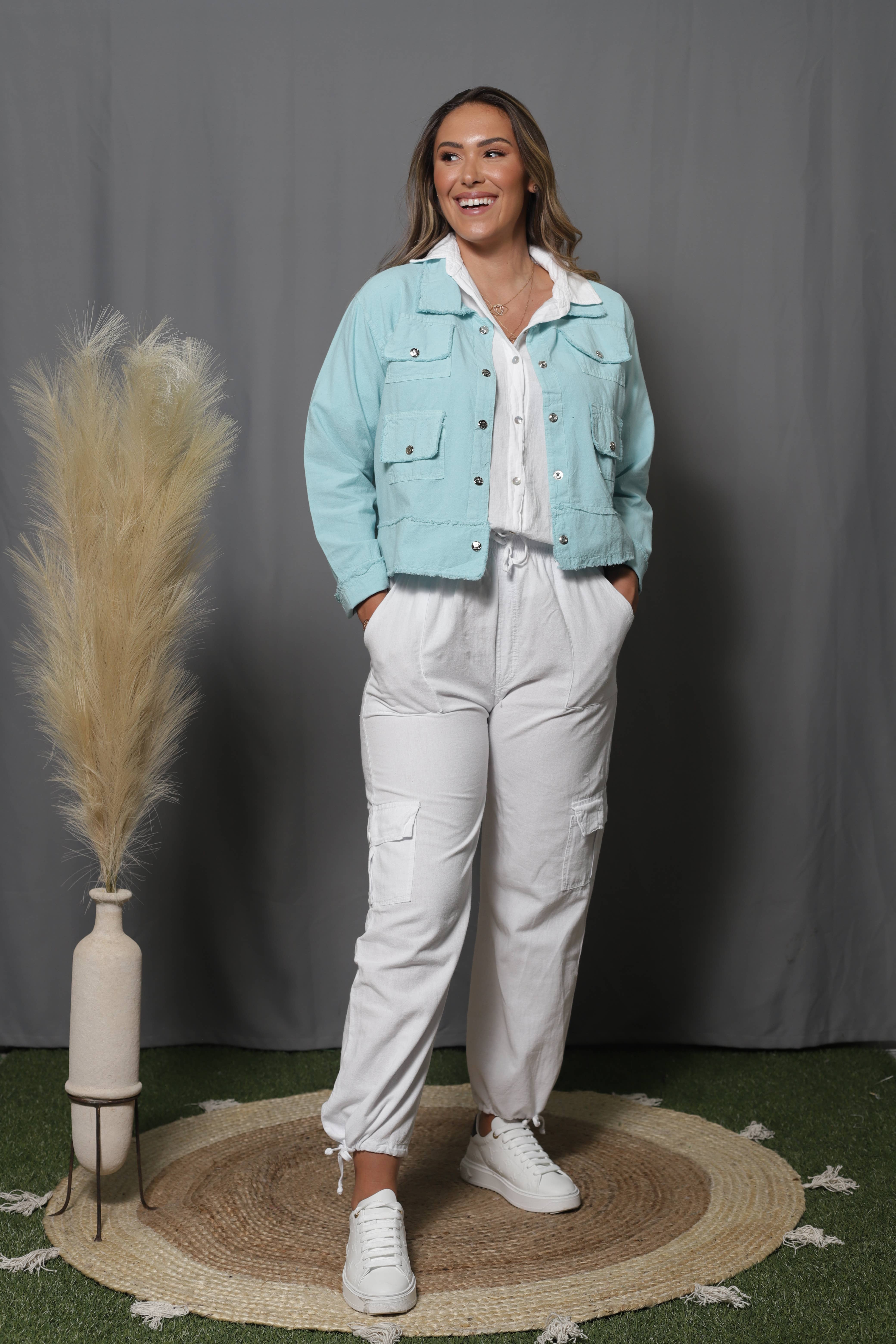 Giocam – Blusão - Mulher por atacado – Jaqueta 601 Gio Giocam em algodão peruano 100%5