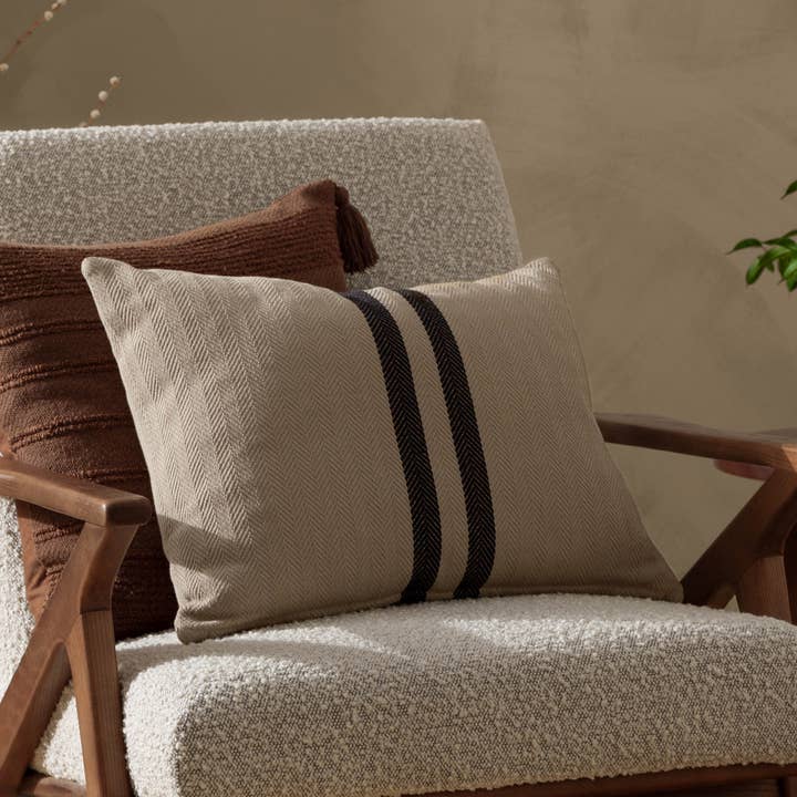 Coussin Benton en coton naturel pour la vente par Riva Home