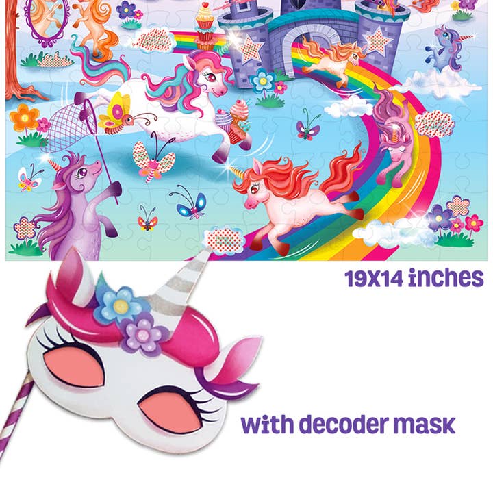 Bambini - Wholesale Puzzle - Kids - I Love Unicorns 100 Piece Jigsaw Secret Message Puzzle1