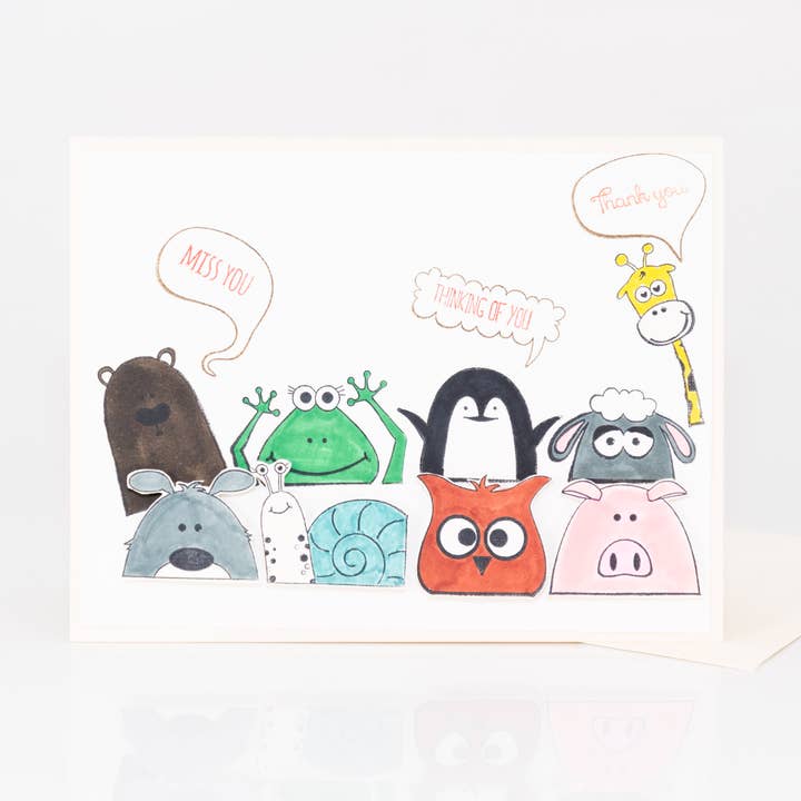 Tarjeta de agradecimiento de All of Us para venta al por mayor de Andoria Paper